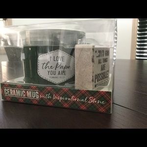 Papa 👴 ceramic mug with inspiration stone